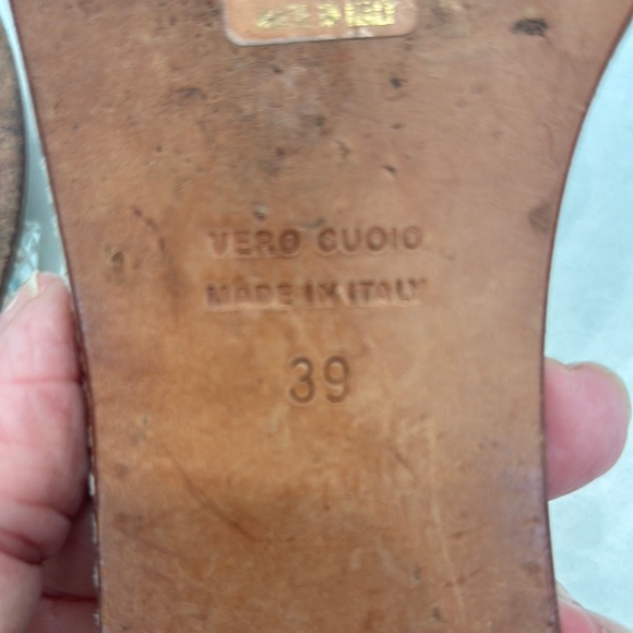 Amaranti all leather made in Italy Silver Slide Sandals - Picture 5 of 5